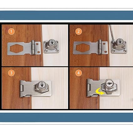 muebles armarios hebilla de perno de puerta de 60 mm con candado y