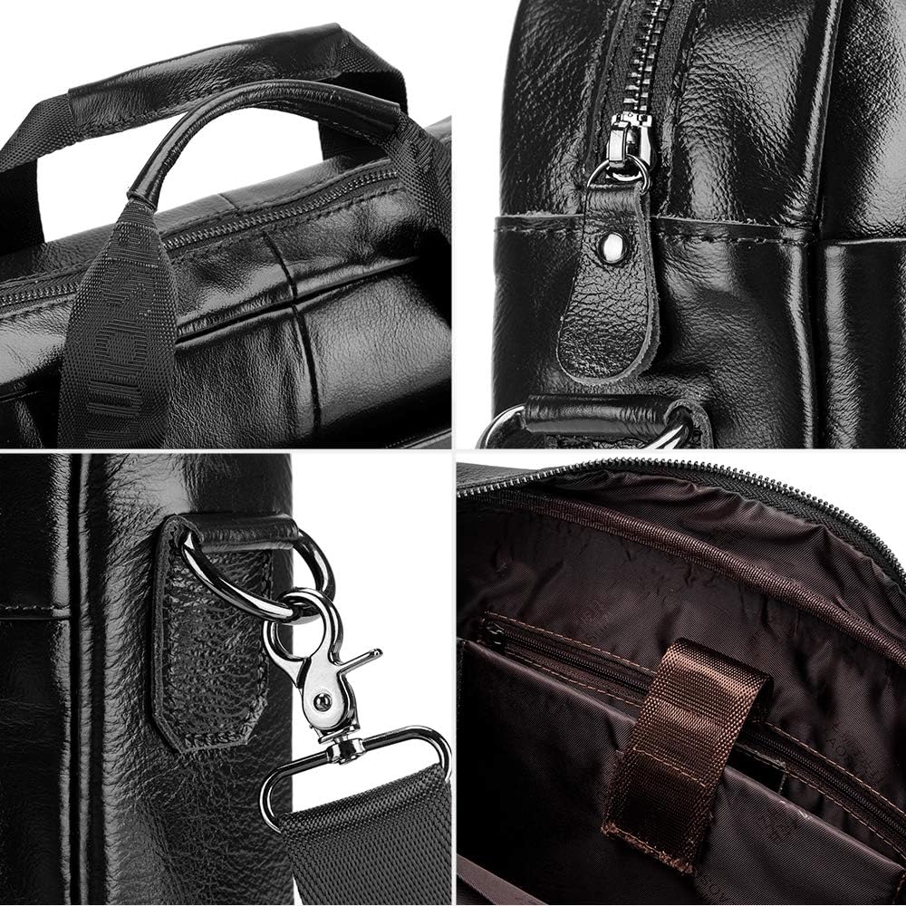 SPAHER Porte document Homme Mallette cuir Sac à main Sac ...