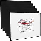 US Art Supply 9 X 12 inch Black Professional Artist Quality Acid Free Canvas Panels 6-Pack (1 Full Case of 6 Single Canvas Panels)
