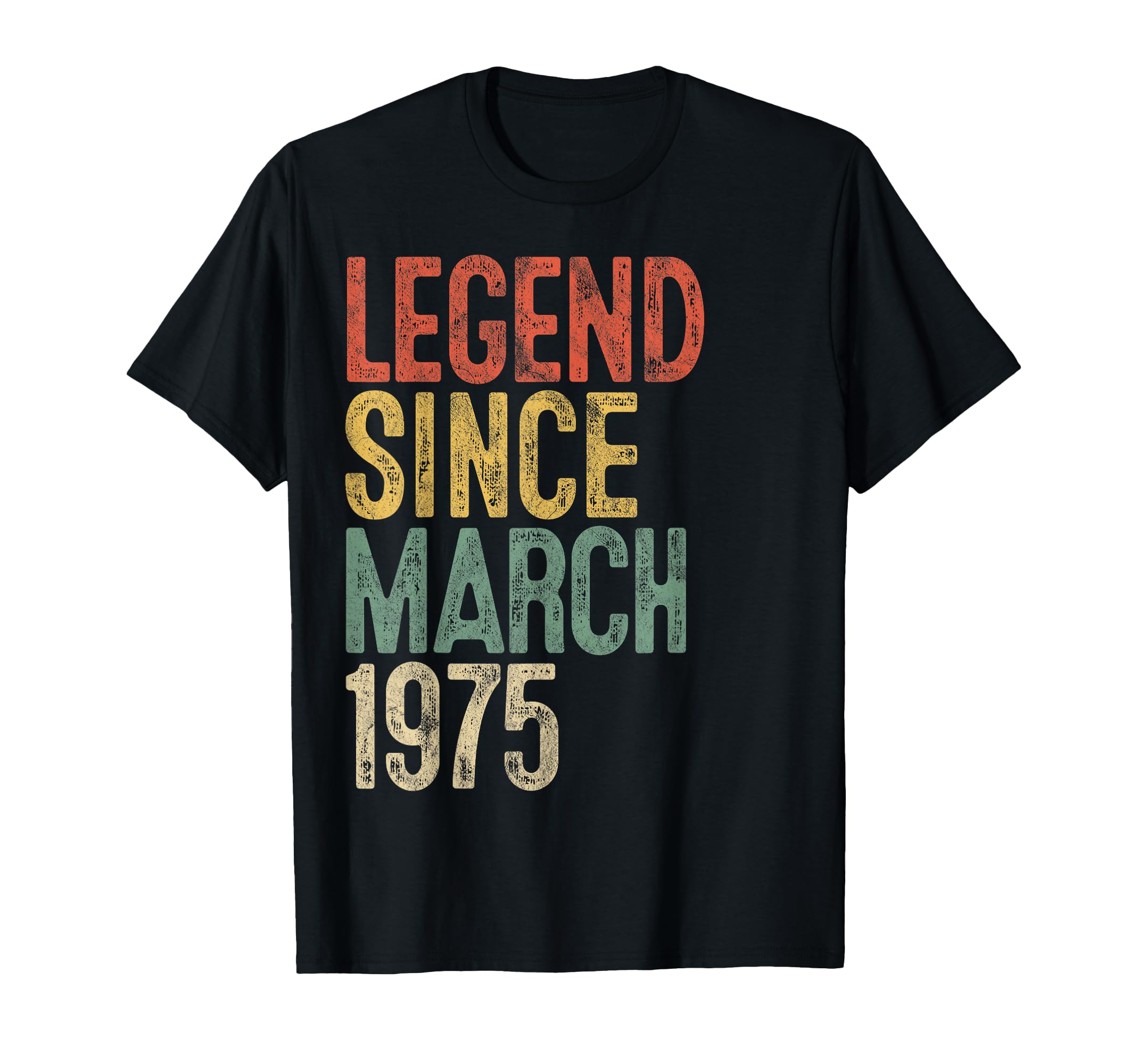 Awesome Since 1975 T-Shirt - 50th Birthday Gift For Men, Customizable Birth Year & Color - View #2
