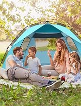 Glymnis Large Pop Up Beach Tent 4-6 Person Instant UV Sun Shelter view 8