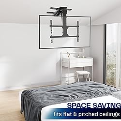 VIVO Electric Flip Down Ceiling TV Mount for 37 to