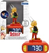 Lexibook Asterix Nightlight Alarm Clock RL800AX2 with 6 Sounds & Snooze
