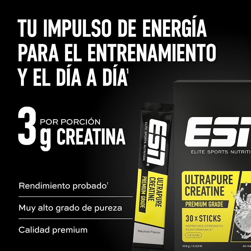 Ultrapure Creatina Monohidrato Sticks, Cereza fresca, 30 sobrecitos