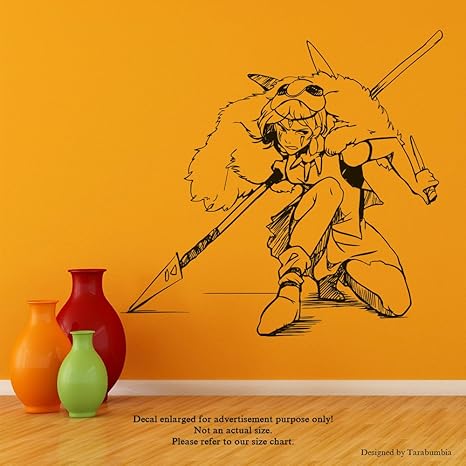 Amazon Com Manga Anime Wall Decals Princess Mononoke Stickers Amazon Com Manga Anime Wall Decals Princess Mononoke Stickers
