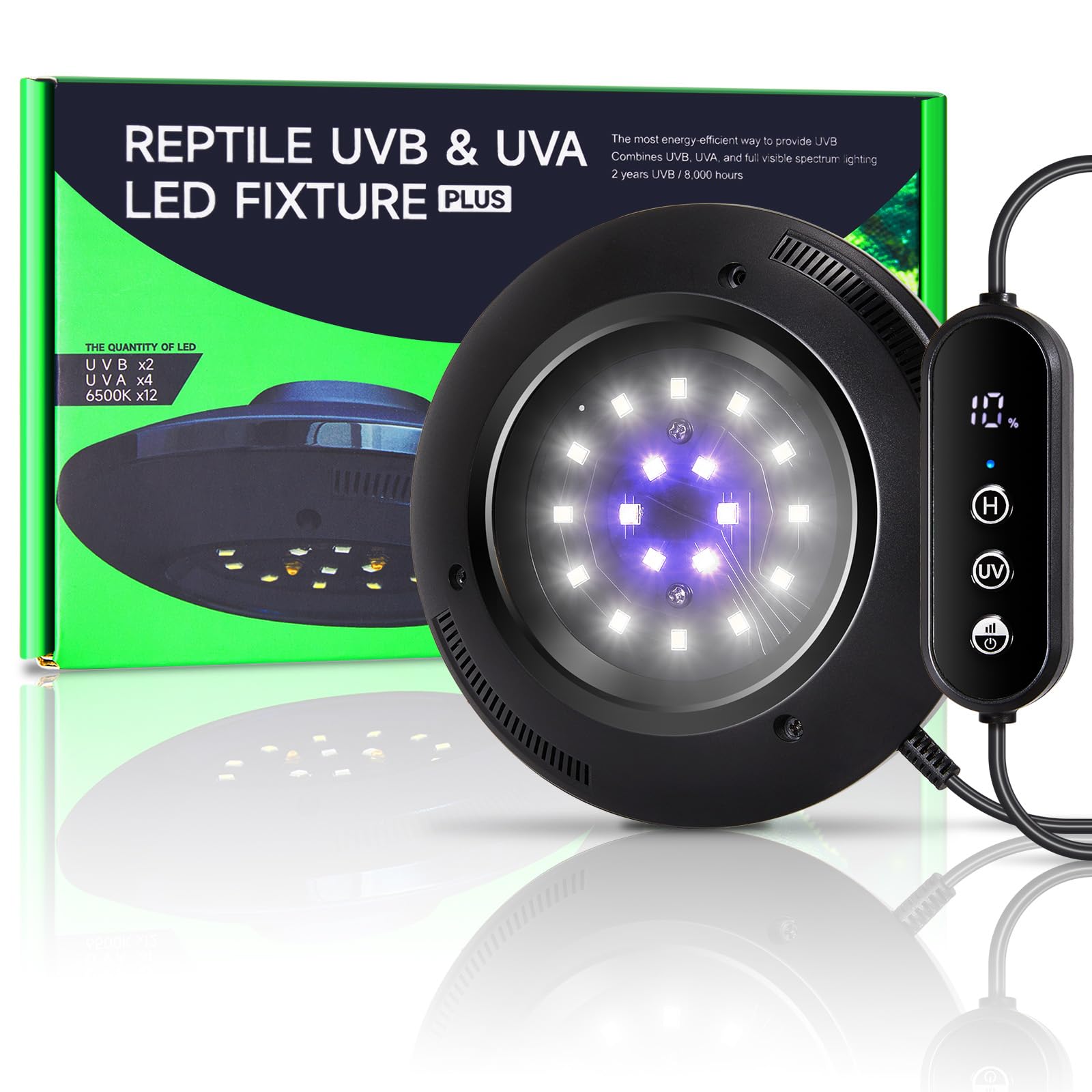 LED UVB Light for Reptiles, 8W UVA UVB Lamp