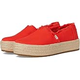 TOMS Women's Valencia Platform Espadrille, Textile Upper, CloudBound Insole | Platform espadrille with 1.5" woven heel, textile upper and lining, CloudBound insole for all-day comfort, casual fun look