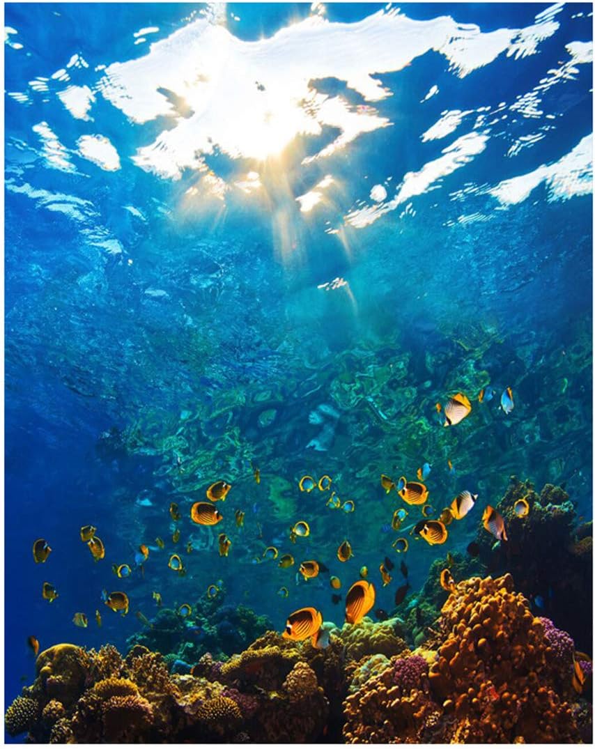 Paint by Numbers Anti Stress for Adults Sea Turtle Marine Animal Number Painting (Ocean World, Unframed)