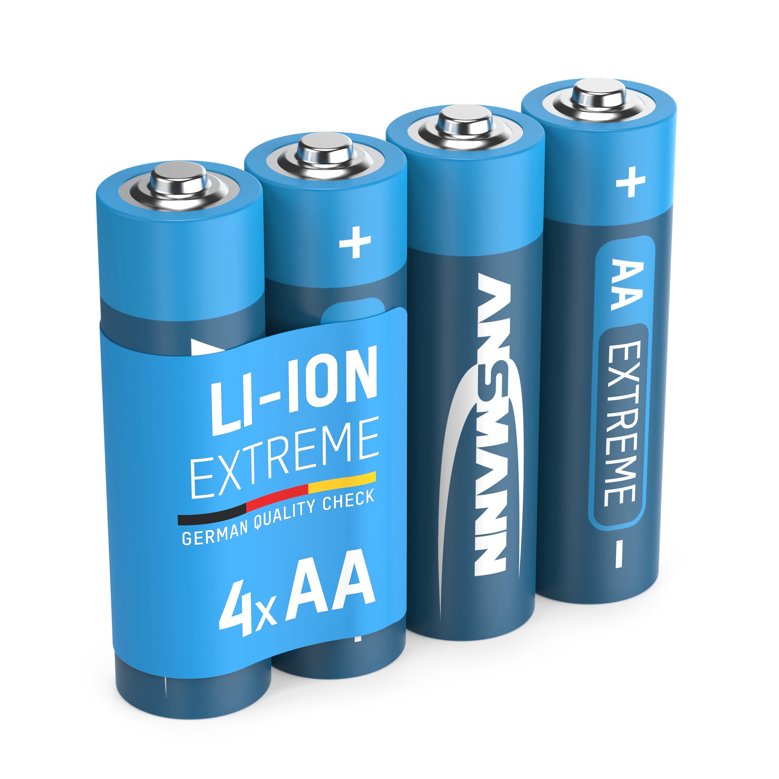 ANSMANN AA Batteries [Pack of 4] Long Lasting High Capacity Disposable AA 1.5V Extreme Lithium Battery For Flashlight, Toys, Remote Controls - Lasts 4x Longer Than a Standard Alkaline Battery