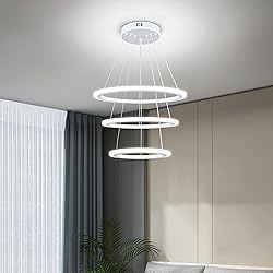 O'NEELDY Modern LED Chandeliers White Pendant Light