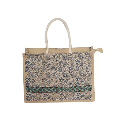 Swadesia Printed Pejli Jute Tote