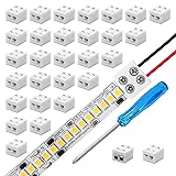 Gvhntk 30 Pack Solderless LED Tape Light Connectors