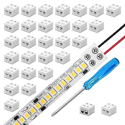 Gvhntk 30 Pack Solderless LED Tape Light Connectors
