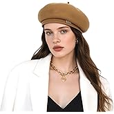 NTLWKR Wool Beret Hats for Women,Classic French Winter Warm Hats,Warm Solid Color Beret Cap
