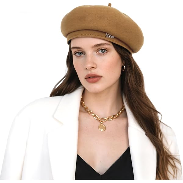 ZLYC Wool Kids Beret Hat and Cotton Lined Detachable Pom Pom  display picture 2