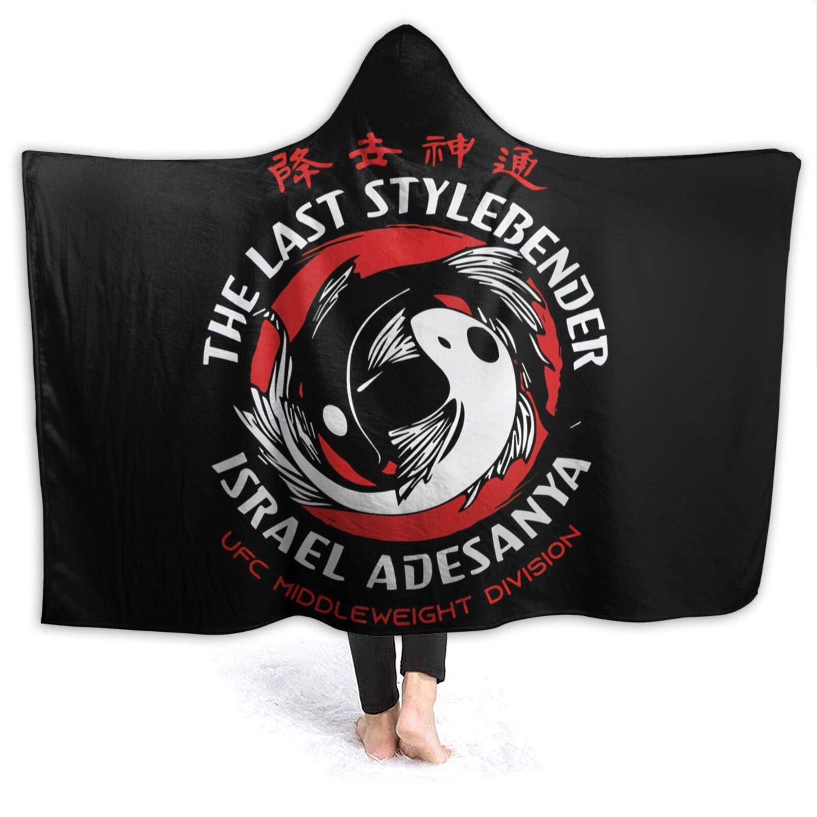 498 Israel Adesanya Wearable The Comfy Oversized Microfiber Flannel Blanket Hoodie Blanket Oversized