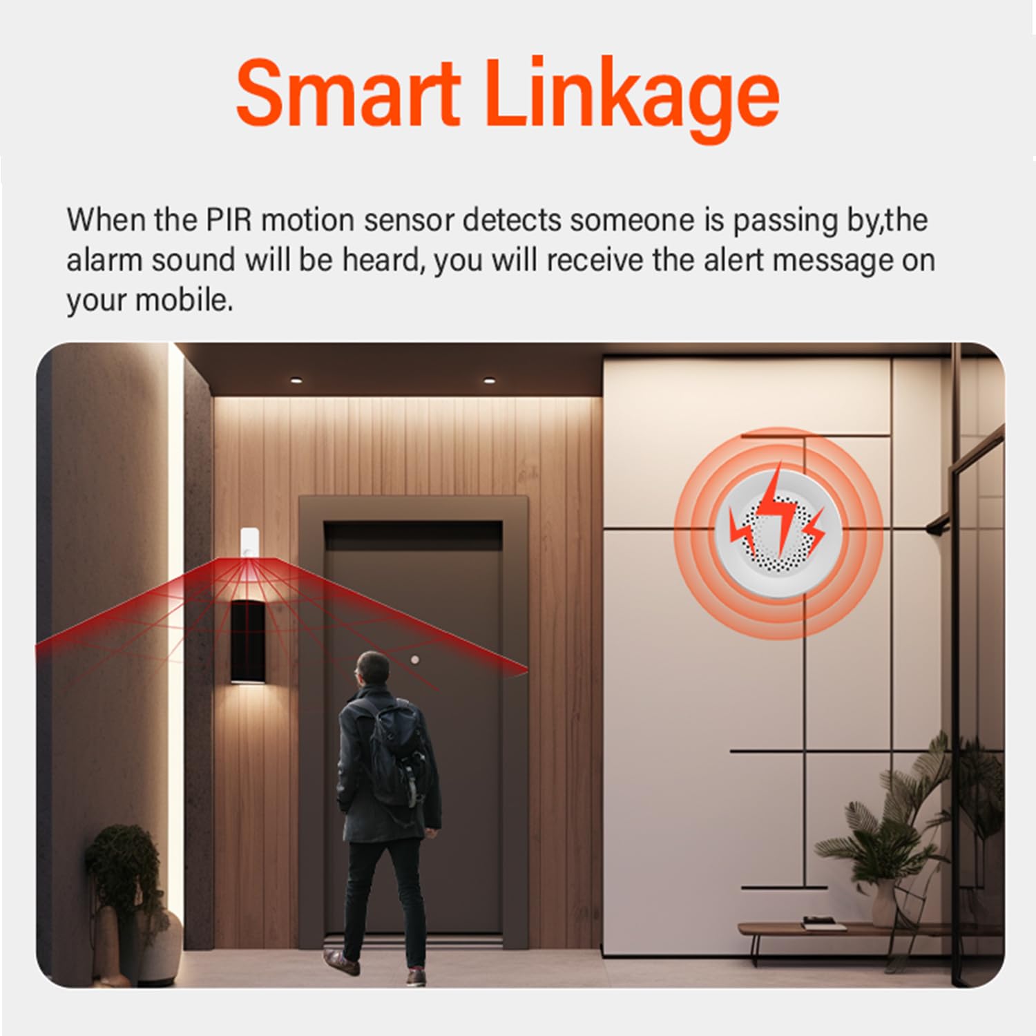 WiFi Smart Siren Alarm: 100db Sounder, App Control, Wireless Burglar Alarm, Compatible with Alexa
