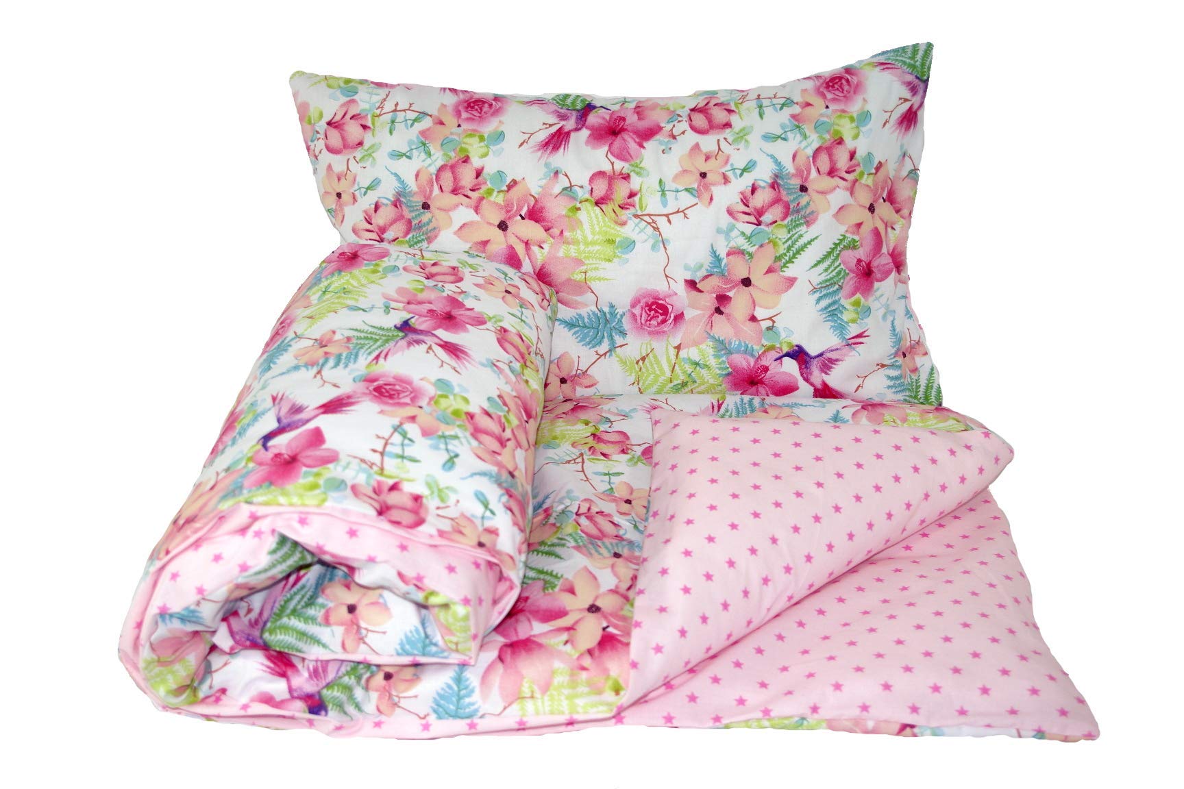 Baby's Comfort Reversible 2pcs Baby Bedding Set Duvet/Quilt Cover + Pillowcase (60x80cm for Cribs/prams/Moses Baskets, 17)