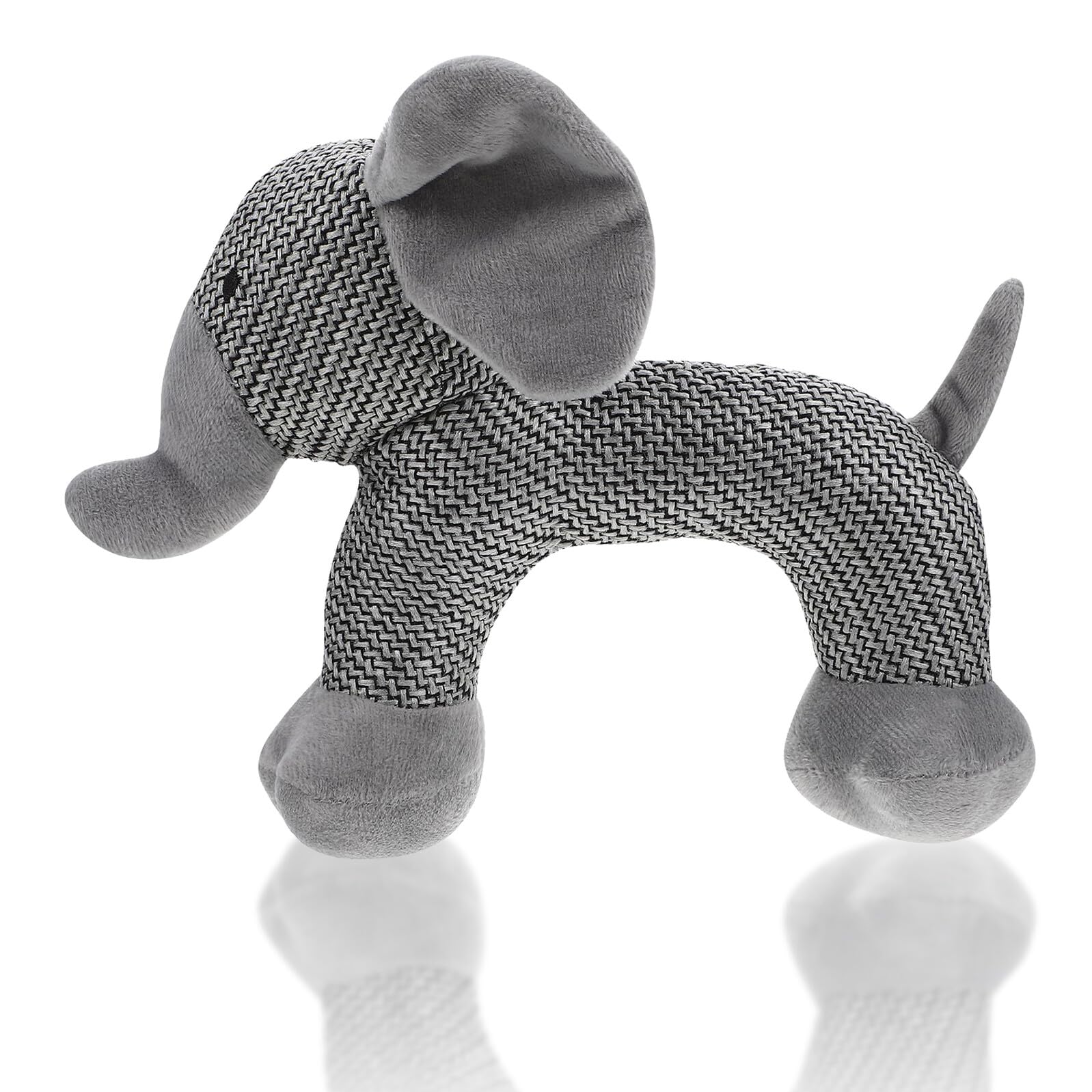 CORHAD Dog Interactive Toy Puppy Teething Toy Soft Squeaky Plush Chew for Indoor Outdoor Play 9.06X3.15X2.76In