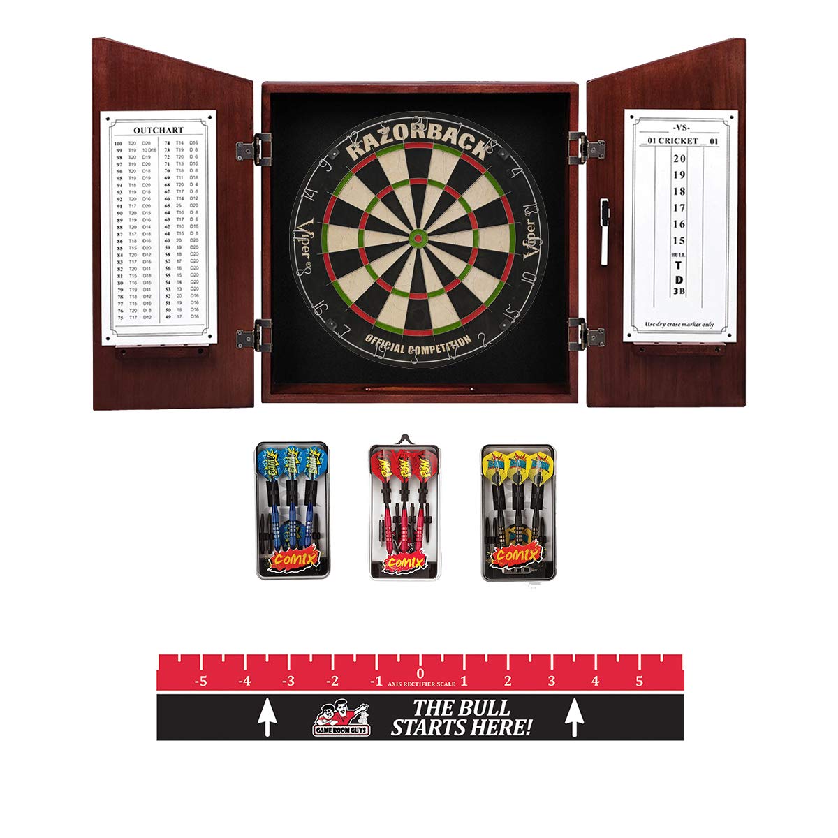 Guys Game 英語のチューダー キャビネットパッケージ アンギュラー B07hct8ld4 ダーツボード スチールチップ Room ダーツ 卸売 Ingeneria Net