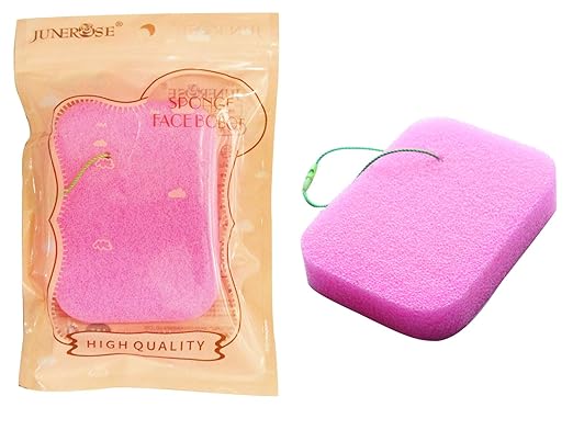 AyA Fashion Junerose Face Loofah Natural Massage Cleansing Sponge for Face