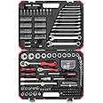 Gedore Red 232-piece Socket spanner set, 1/2" 1/4" drive, Adapter tool, Ratchet sockets bit holder bits, R69003061