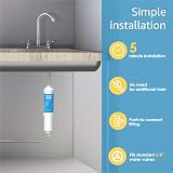 AQUACREST 5KDC Under Sink Inline Water Filter 12 Months 18927 Gallons Direct view 7