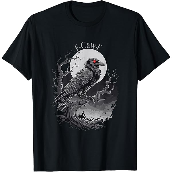 Amazon.com: F-Caw-F Black Bird T-Shirt : Clothing, Shoes & Jewelry