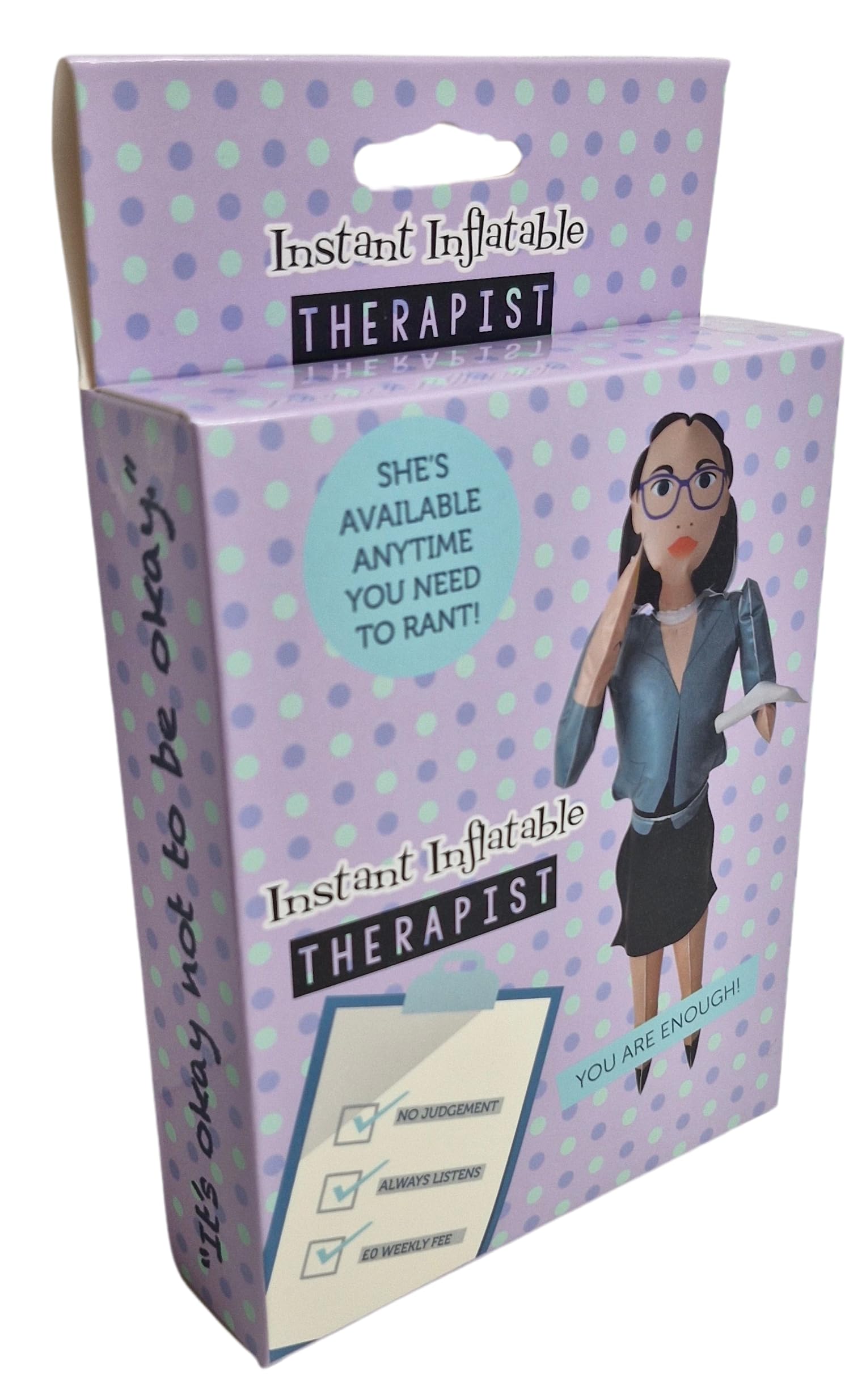 Diabolical DP1299 Inflatable Therapist - Emotional Support Gift, for Women, Gifts to Cheer Someone Up, Secret Santa Gifts for Work Colleagues, Anxiety Stress Relief