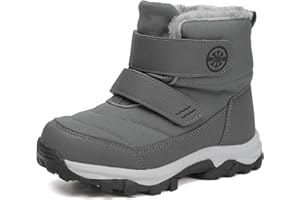 UBFEN Kids Snow Boots Boys Girls Winter Warm Waterproof Outdoor Slip Resistant Cold Weather Unisex Shoes (Toddler/Little Kid/Big Kid)