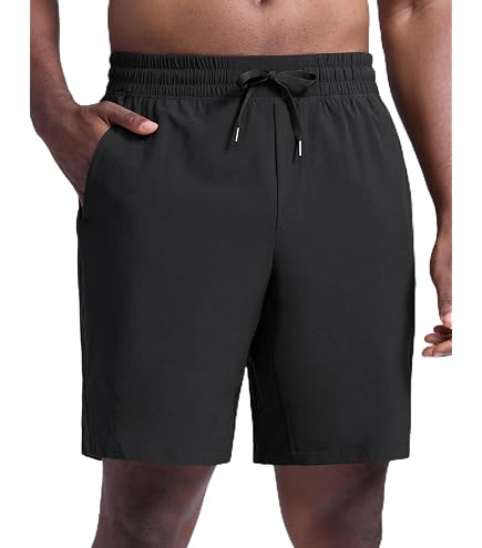 CRZ YOGA Men's Four-Way Stretch Workout Shorts - 9'' Linerless