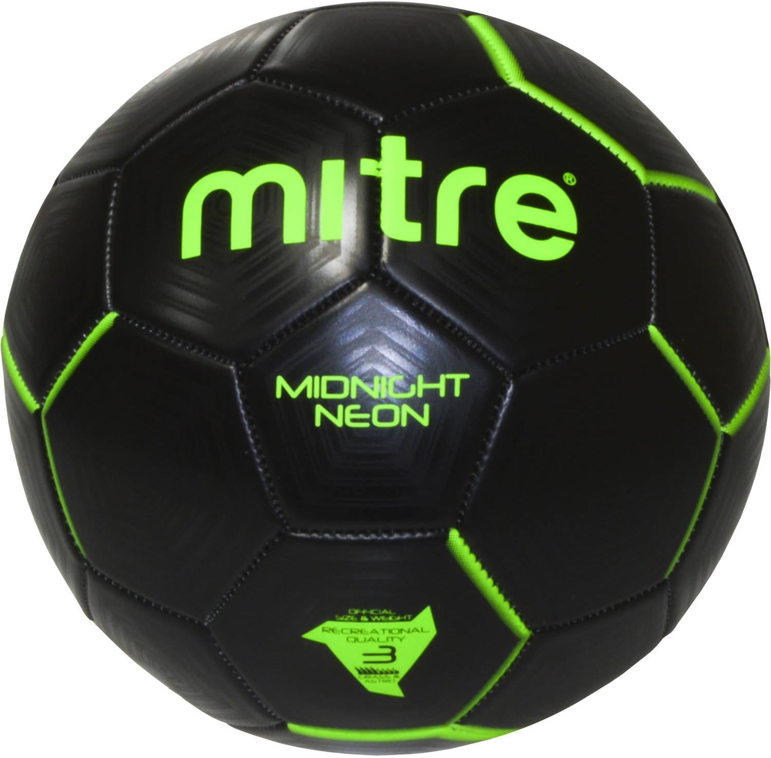 Mitre midnight neon soccer ball Clearance