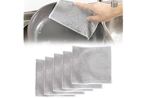 Multipurpose Wire Dishwashing Rags, 2025 New Multipurpose Wire Dishwashing Rags for Wet and Dry, Reusable Premium Metal Scrub