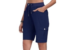 MoFiz Women's Hiking Shorts Athletic Outdoor Cargo Shorts for Women Quick Dry Running Summer Shorts with Pockets