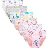 Zamplinka Little Girls Soft 100% Cotton Underwear Toddler Panties Big Kids Undies