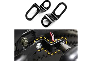 UZZH 2 PCS Motorcycle Turn Signals Brackets, Motorcycle Rear Indicator Lights Relocation Holder, Motorcycle Parts Motorbike Signal Lamp Mounting Shock Holder for Harley Suzuki Kawasaki Honda (Black)