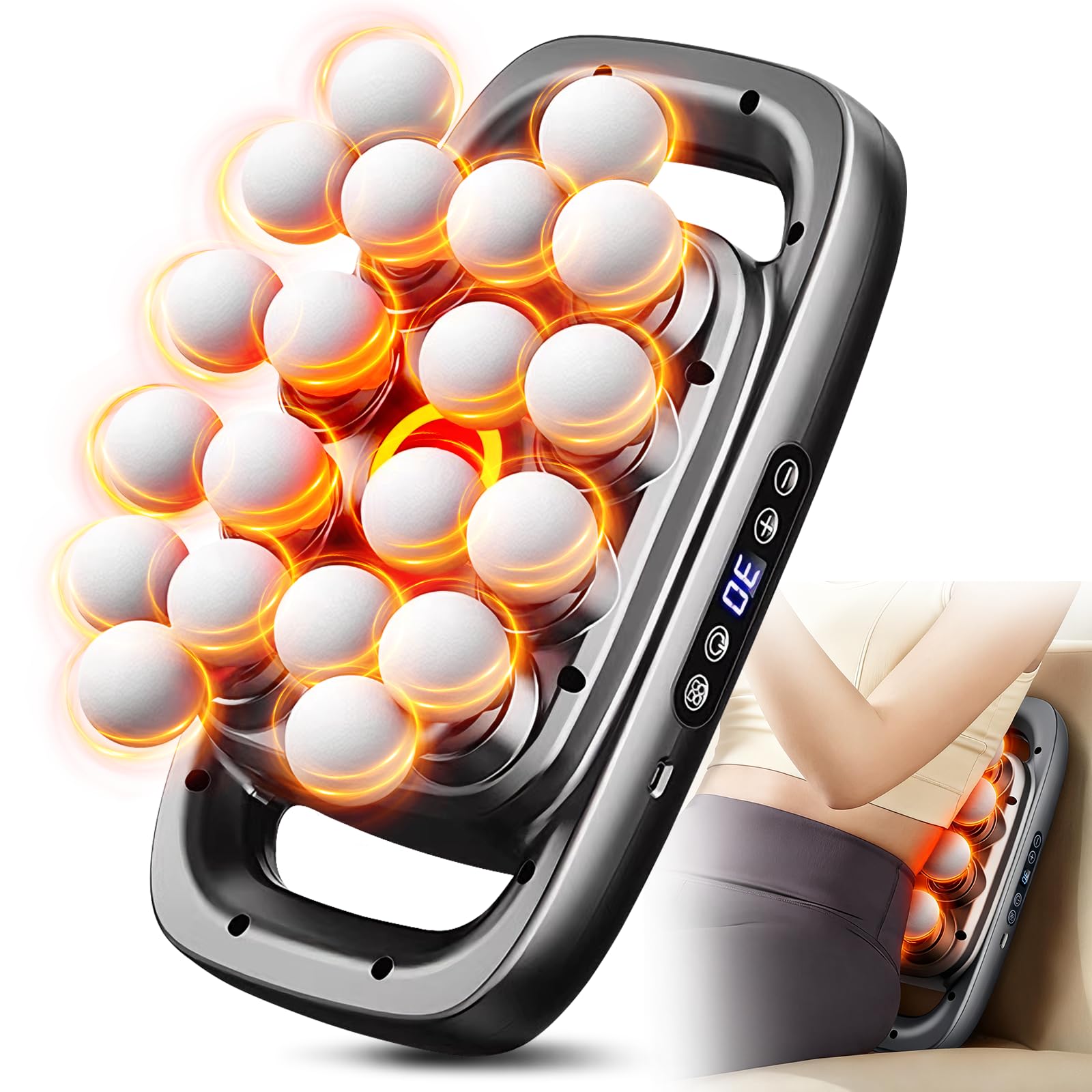 Photo 1 of 20 Head Massage Gun, Deep Tissue Percussion Back Massager with 3 Modes & 30 Intensities, Quiet Muscle Massage Pain Relief, Portable Percussion Massage Gun for Back, Neck, Shoulders, Legs, Waist, Body