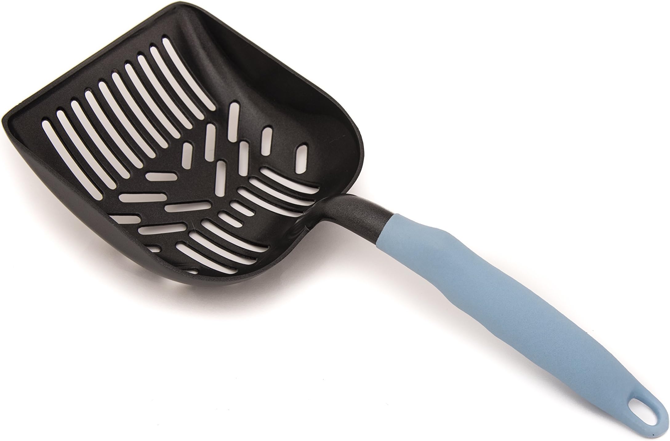 PETSCATCH Cat Litter Scoop – Perfect Designed Sifter Spacing for Efficient and Most Effective Kitty Litter Box Cleaning – Deep Shovel Sifter – Teflon Coated Easy to Clean – Solid Core Aluminum Handle