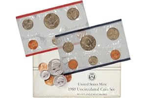 1988 P & D US Mint 10-Coin Mint Set Uncirculated