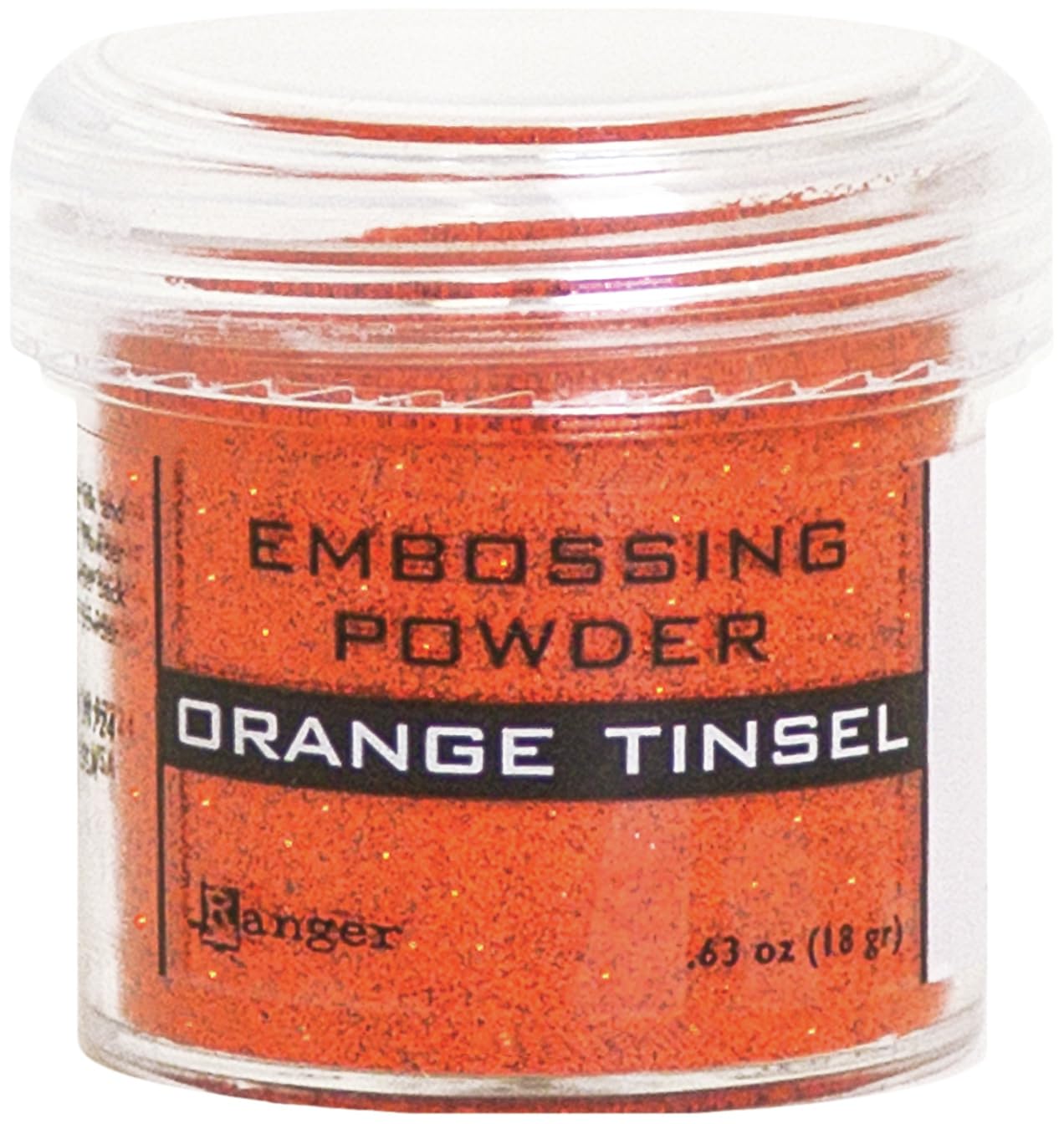 Ranger Tinsel Embossing Powder, Orange, Small
