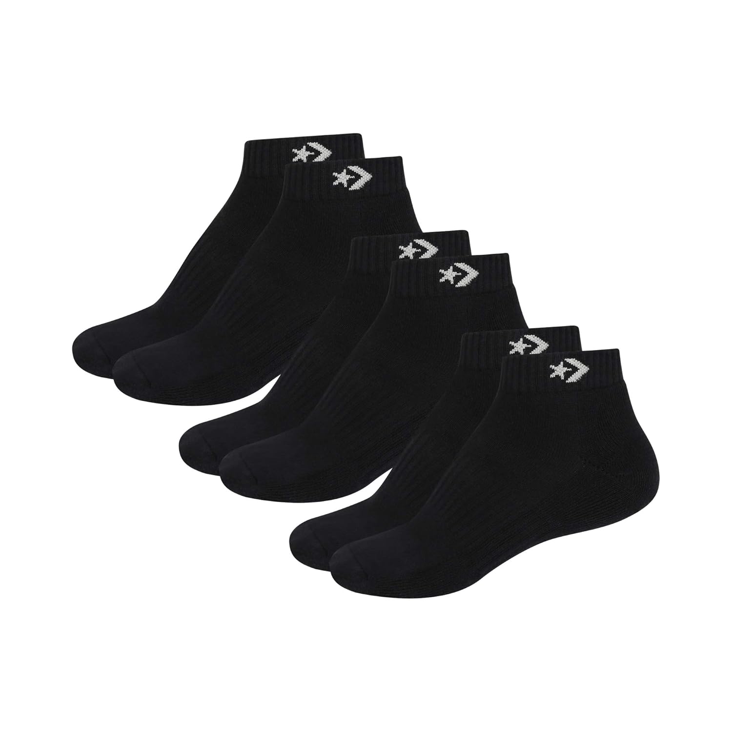 Buy Converse Anklelength Terry SocksUnisex, Pack Of 3 (Black) at