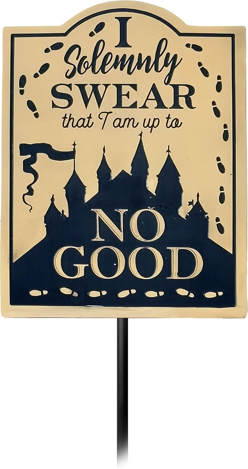 Decorative Garden Stakes - Spoontiques Solemnly Swear Harry Potter Garden Stake - Decorative Stake for Patio Home Lawn and Yard - Halloween and Fall Décor, 28