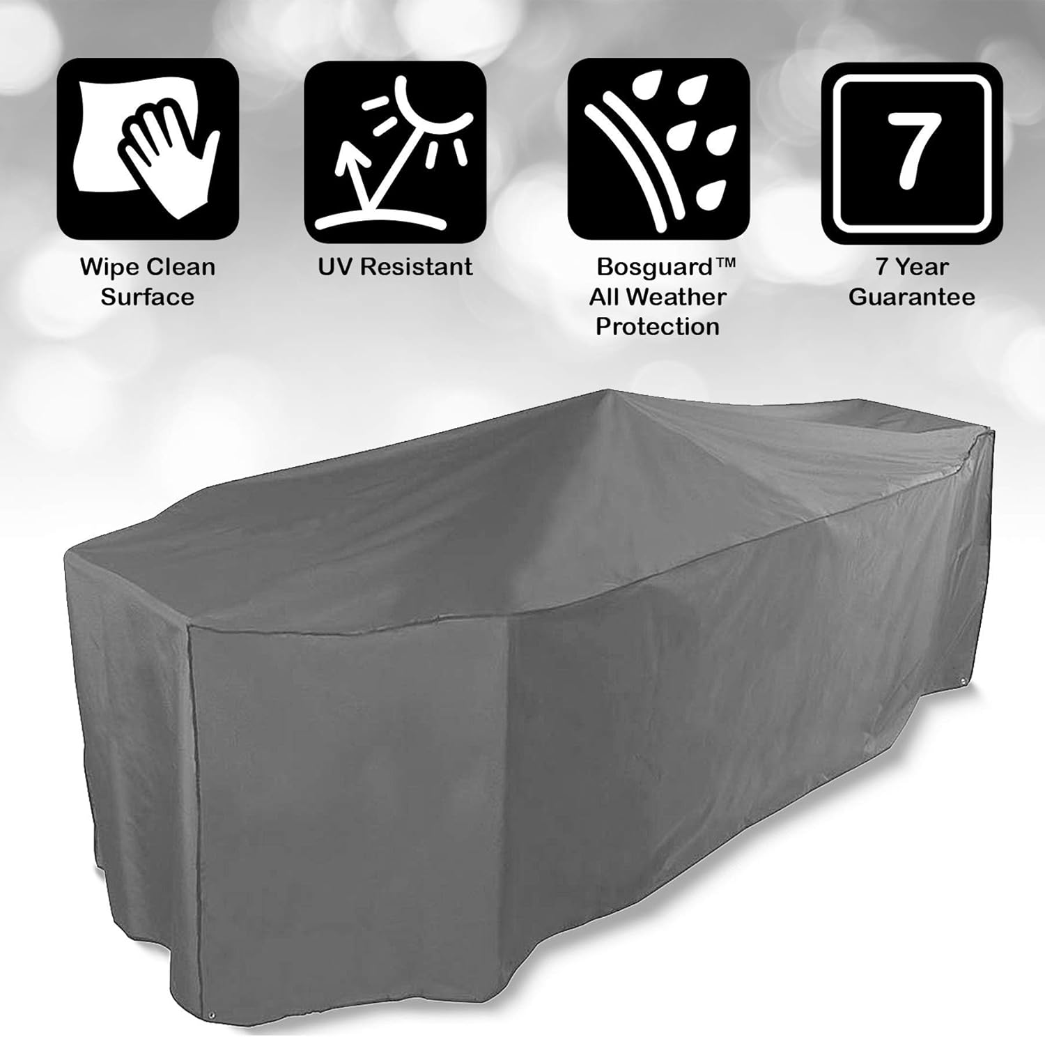 Bosmere Protector 7000 Rectangular Garden Table + Chairs Cover L