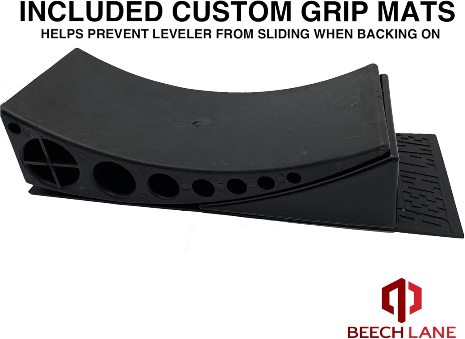 Beech Lane Camper Leveler 2 Pack - Precise Camper Leveling, Includes Two Curved Levelers, Two Chocks, and Two Rubber Grip Mats, Heavy Duty Leveler Works for Campers Up to 35,000 LBs: Automotive