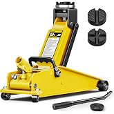 AUTOWN Heavy Duty 3 Ton Floor Jack, Hydraulic Car Jack with Quick Lift Pump | 7.1'' to 20.9'' Lifting Range, 3 Rubber Pads Prevent Undercarriage Paint Damage, 6600 LBS Capacity for SUV, Light Pickup