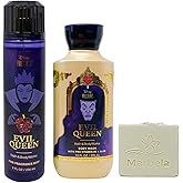 Bath & Body Works Disney Villains Collection Evil Queen Fragrance Mist and Body Wash Duo Set with a Natural Oats Bar Soap - Full Size