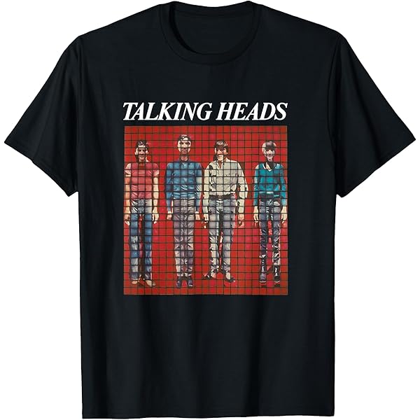 Amazon.com: Womens Talking Heads Pixel Portrait V-Neck T-Shirt