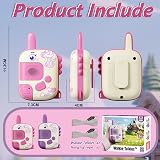 DQMOON 2PCS Unicorn Walkie Talkies for Girls Age 3-9 Kids Outdoor Toys Birthday view 5