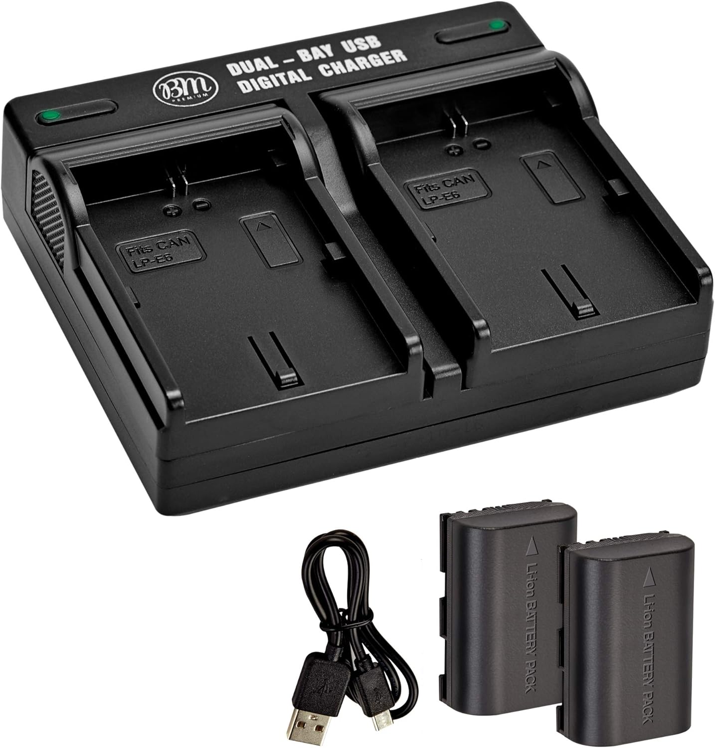 BM 2-Pack of LP-E6N Batteries and Dual Battery Charger for Canon EOS R, EOS R5, EOS 90D, EOS 60D, EOS 70D, EOS 80D, EOS 5D II, 5D III, 5D IV, EOS 6D, EOS 6D II, EOS 7D, EOS 7D II, XC10, XC15 Cameras : Camera & Photo