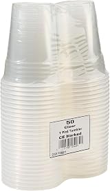 Caterpack 50 Pack Clear Plastic Tumblers 1 Pint Disposable Recyclable view 2
